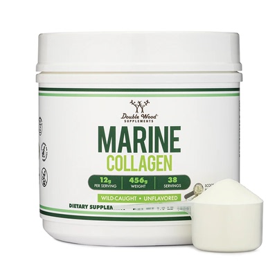 美国Double Wood Marine Collagen海洋胶原蛋白 原味 456克/罐