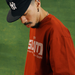 矿客兄弟 TEE红色长袖 HIPHOP单曲SLAM SERIES DESIGN COZMINE