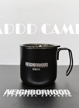 ADDDCAMP 户外露营黑化咖啡杯水杯自制NBHD黑色带盖不锈钢保温杯