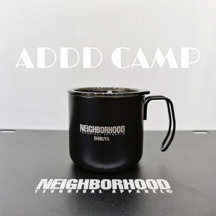 ADDDCAMP 户外露营黑化咖啡杯水杯自制NBHD黑色带盖不锈钢保温杯