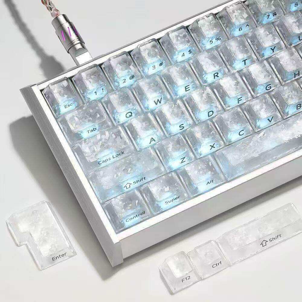 碳纤维纹理键帽锻碳PC雾透原厂图片
