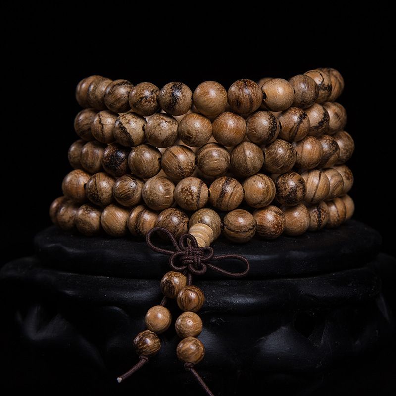 正宗越南沉香手串 沉香手串108颗 越南沉香木珠 奇楠沉珠2.0