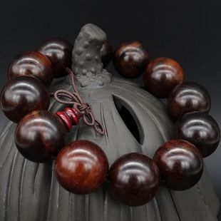 老挝大红酸枝木手串原色檀香木交趾黄檀木珠手链男女款文玩念珠