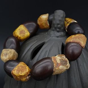 缅茄菩提子手链珠男女款十八子星月金刚血丝菩提子手链念珠文玩