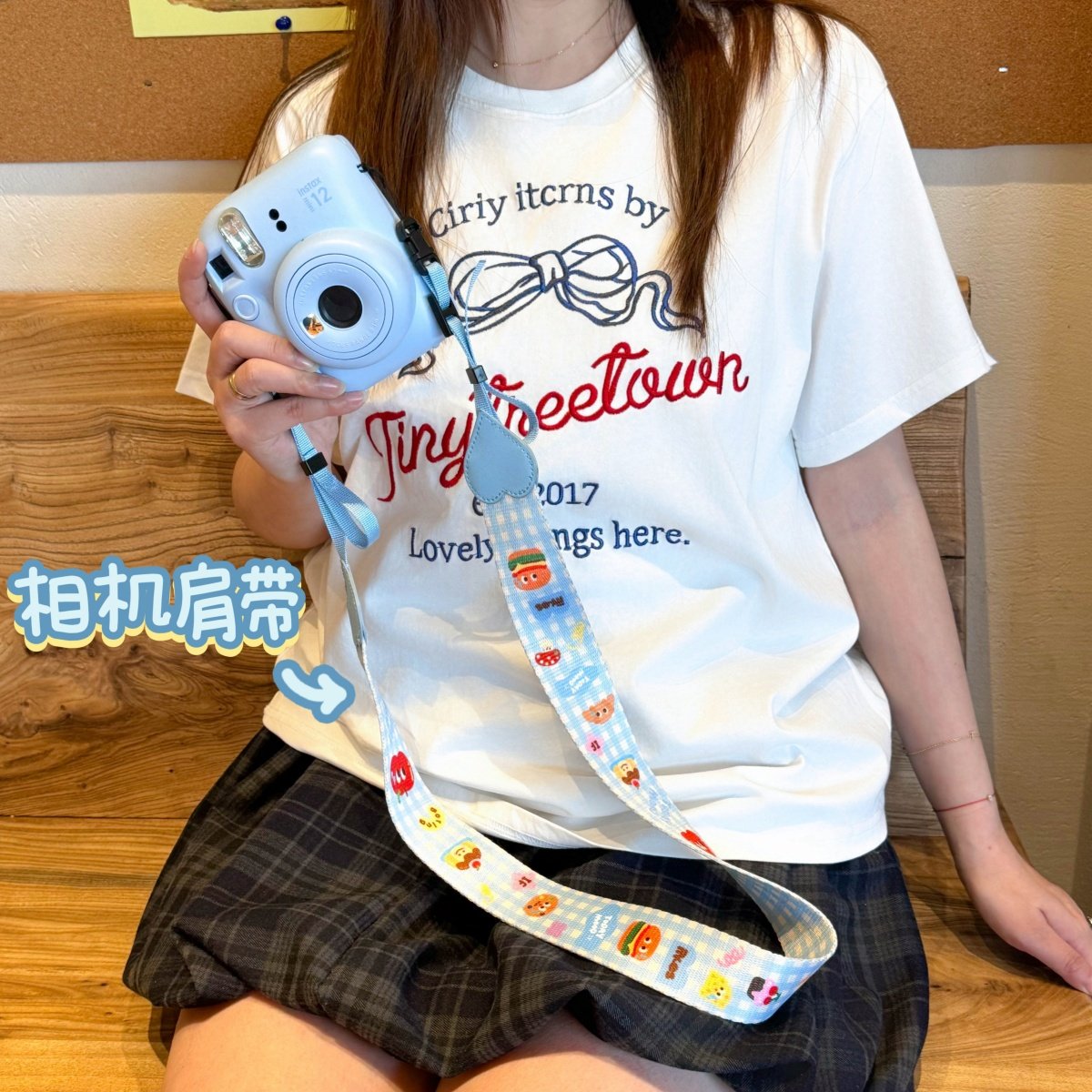 今日心情相机肩带挂绳挂脖带子可爱快拆单反微单拍立得斜挎背带