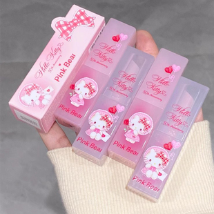 pinkbear皮可熊唇釉hellokitty口红loopy联名彩妆皮克熊唇泥kitty