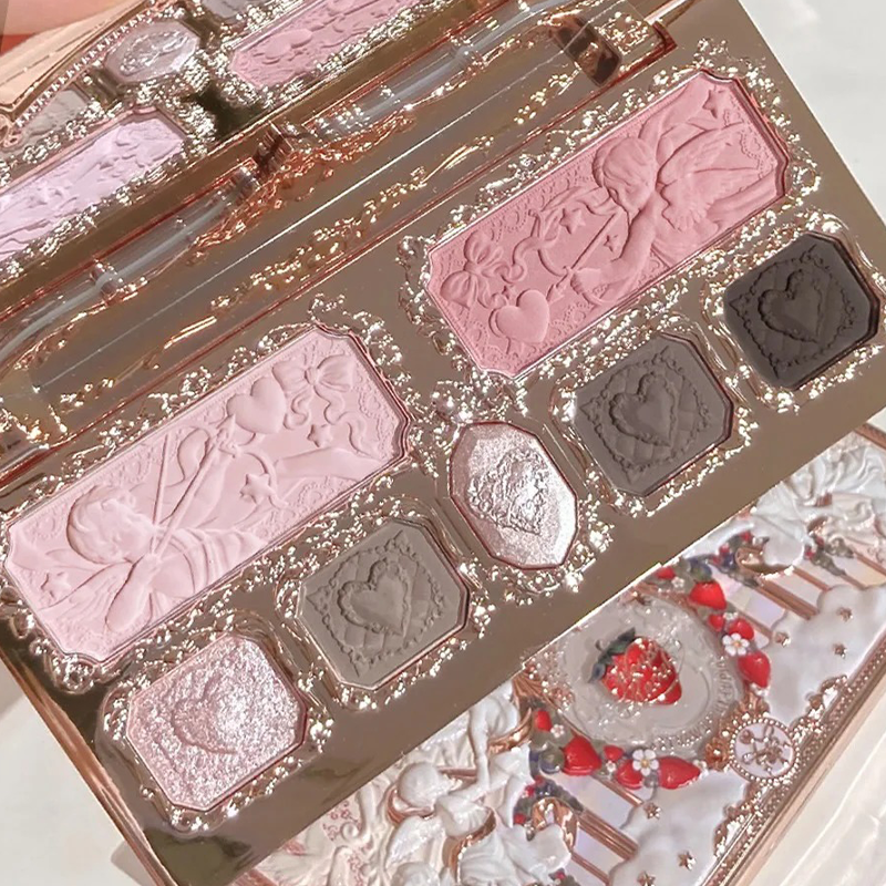 花知晓草莓丘比特面部综合盘腮红眼影高光日常淡妆面部综合一体盘,彩妆/香水/美妆工具,眼影,淘宝优惠券,粉丝福利购,淘宝优惠卷