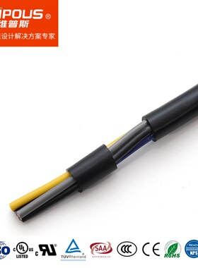 美标UL62认证柔性护套线SJT 2X18AWG