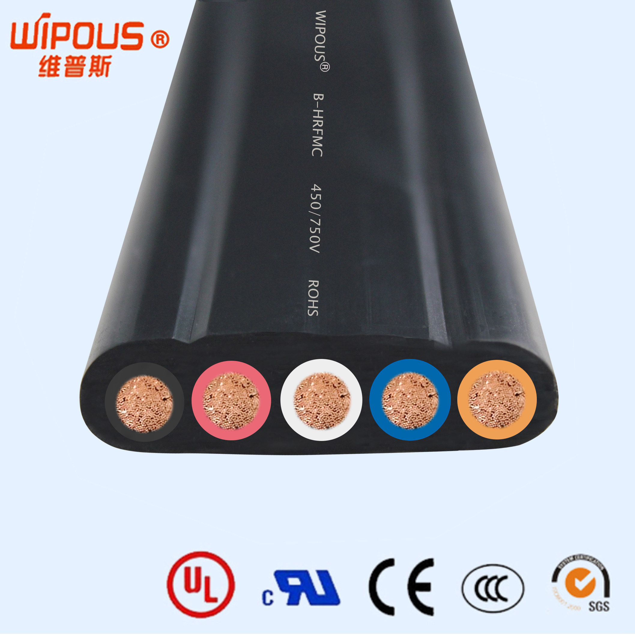 75平方扁平电梯电缆 柔软扁电线 随行电缆