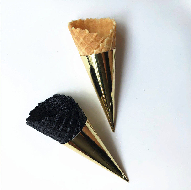 冰淇淋纸套烘焙纸托冰激凌铝箔