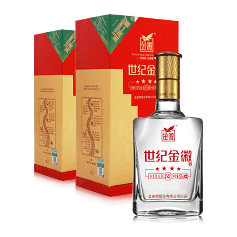 世纪金徽四星52度浓香型白酒