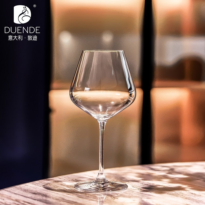 意大利进口水晶玻璃勃艮第红酒杯轻奢高级感家用大肚葡萄酒高脚杯