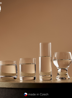 Duende进口无铅水晶玻璃洋酒杯威士忌酒杯冷切口白酒烈酒杯力乔杯