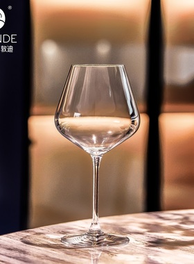 意大利进口水晶玻璃勃艮第红酒杯轻奢高级感家用大肚葡萄酒高脚杯