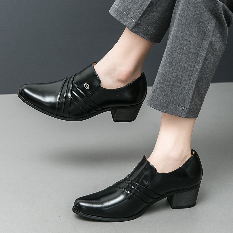 商务正装高跟皮鞋男婚礼男鞋