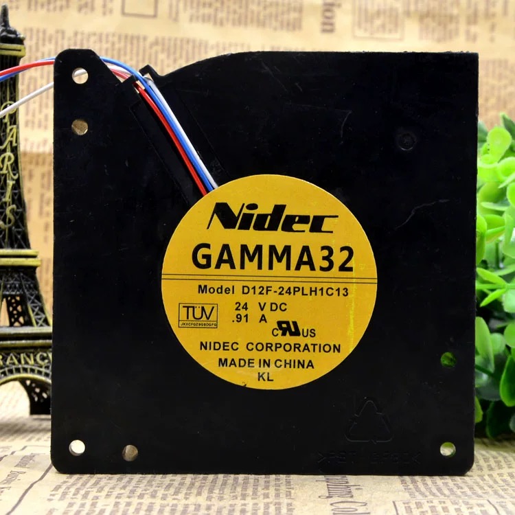 原装正品NIDEC D12F-24PLH1C13 24V DC 0.91A 12032变频涡轮风扇