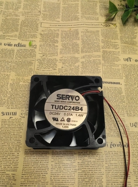 进口风扇TUDC24B4 DC24V 0.07A 1.4W 原装日本SERVO精工6025