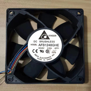 AFB1248GHE/EHE 正品台达12038 48V 0.90A/0.60A机箱暴力散热风扇