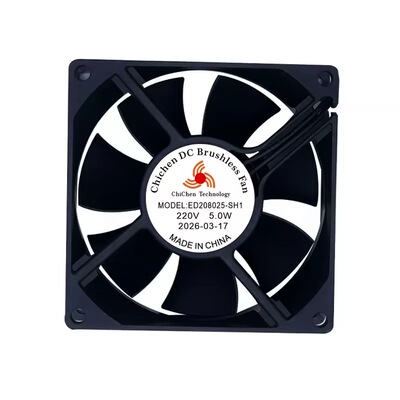 Chi Chen Tech EC220V 5W翻转器ED208025-SH1 80*80*25mm散热风扇