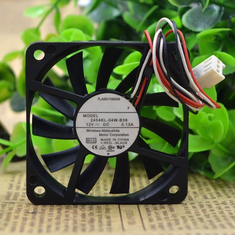 原装NMB 6CM超薄 6010超静音机箱风扇 12V 0.13A 2404KL-04W-B39