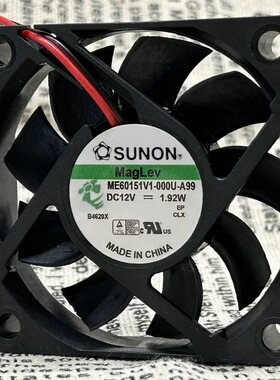 全新SUNON建准 ME60151V1-000U-A99 6015 12V 1.92W 电源散热风扇