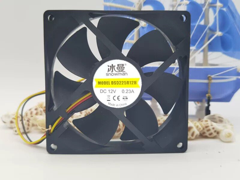 冰曼9CM智能温控风扇4针线PWM静音台式主机电脑机箱CPU散热器风扇