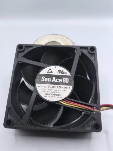 原装Sanyo 三洋 9RA0812P4G001 8025直流风扇 12V 0.22A 80X25MM