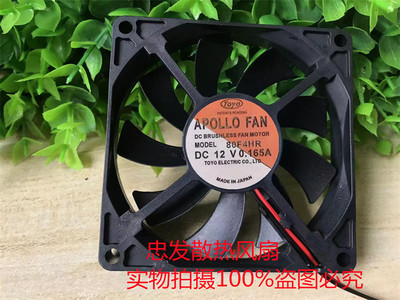 全新TOYO APOLLO FAN 80F4HR DC 12V 0.165A 2线 服务器 散热风扇
