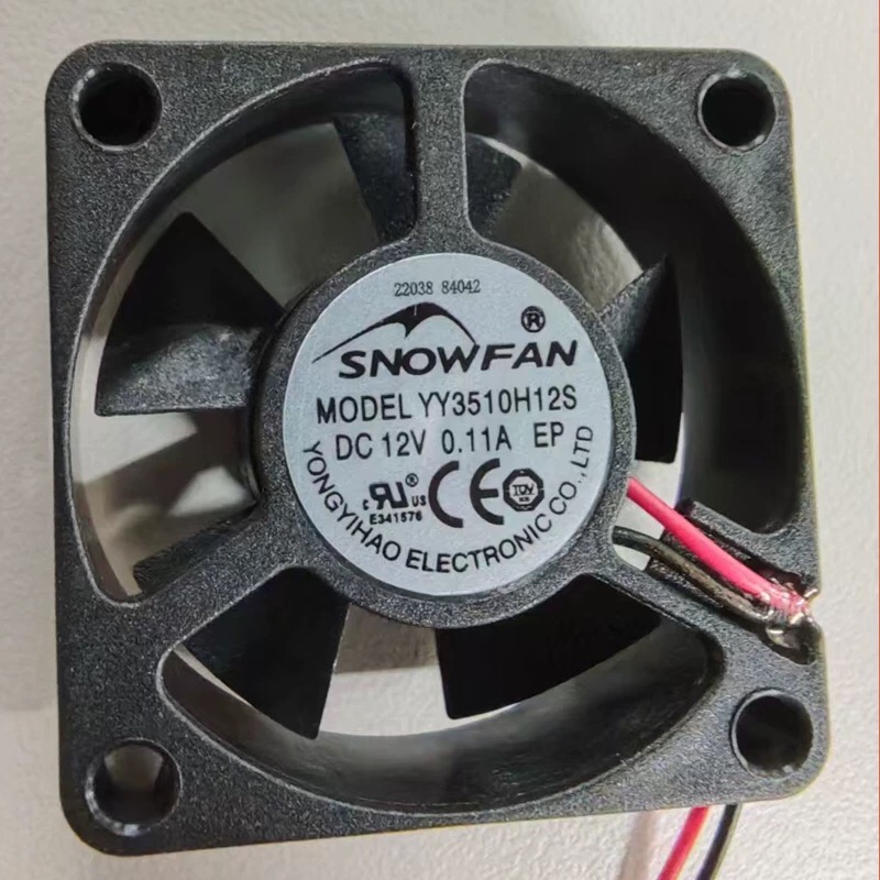 SNOWFAN YY3510H12S DC12V 0.11A 3.5CM 电源静音小型散热风扇
