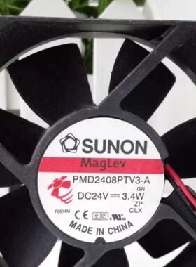PMD2408PTV3-A SUNON建准 8CM 8025 24V 3.4W 2线变频器风扇