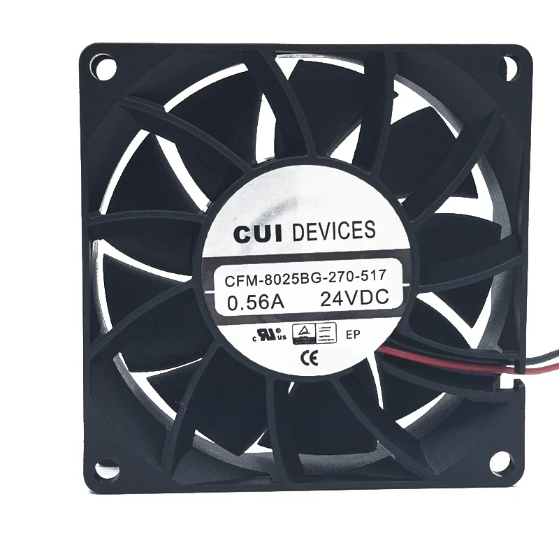 CUIINC CFM-8025BG-270-517 24V 0.2A 机箱变频散热风扇8CM厘米
