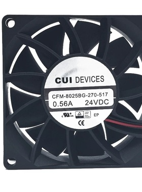 CUIINC CFM-8025BG-270-517 24V 0.2A 机箱变频散热风扇8CM厘米