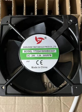 YTD2415050B03601 DC24v 1.0A 3600RPM 15cm变频器散热风扇铝合金
