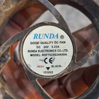 RSF7025S24N50A RUNDA润达 70*70*25MM 7025 24V 0.25A变频器风扇
