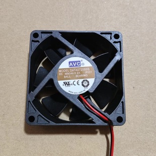 0.2A四线7cm7025变频器机箱散热风扇 DC48V伏 AVC原装 DATA0725B8S