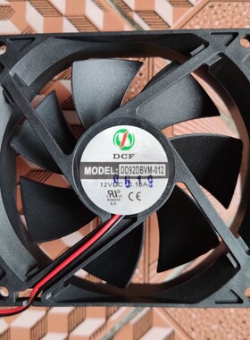 DCF DD92DBVM-012 12V 0.16A 9CM 9025酒柜里的小方形散热风扇