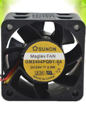 建准SUNON GM2404PQB1-8A 24V 3.9W 4028 4CM 2线 变频器散热风扇