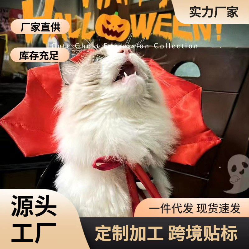 狗狗万圣节衣服猫咪服装派对装饰cos变身女巫披风节日搞怪衣服