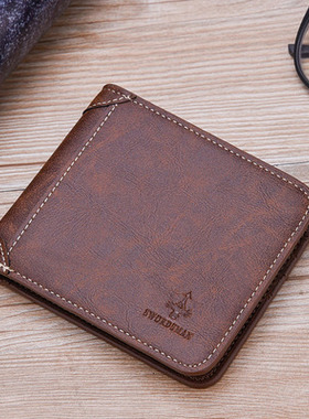 Genuine Leather Wallet Purses Coin bag Men's Wallets