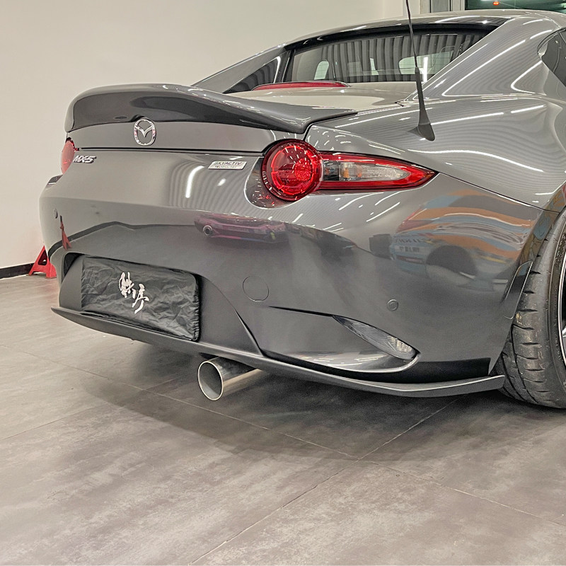 MIATA MAZDA MX5 수정 부품에 적합 ND RF 탄소 섬유 LMS 고정 바람 날개가 손상되지 않은 소형 압력 후방 날개