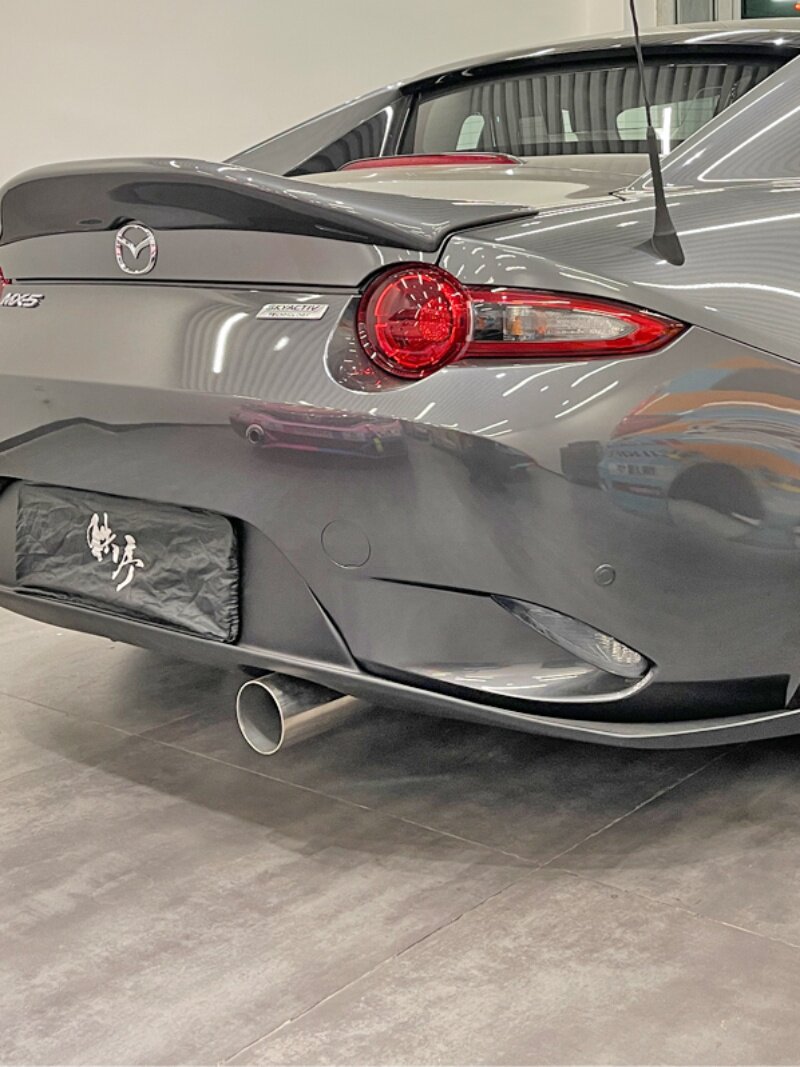 MIATA MAZDA MX5 ND RF 수정 탄소 섬유 후면 날개 LMS 스타일 고정 날개의 비파괴 설치에 적합