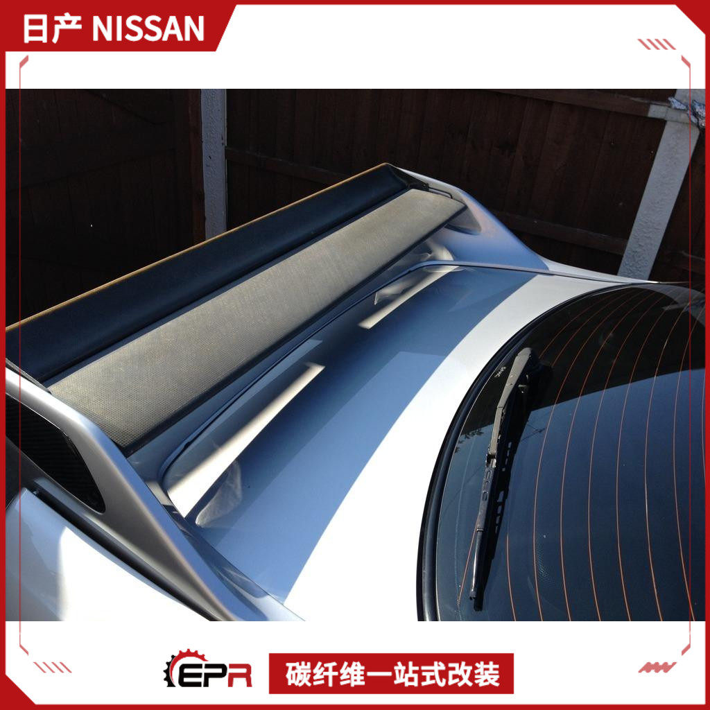 适用日产Skyline R33 GTR碳纤维改装 Nismo款尾翼中板 扰流定风翼