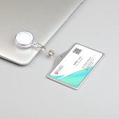 易拉扣伸缩扣工牌厂牌卡套创意多色卡扣工作证伸缩扣医生胸卡厂牌