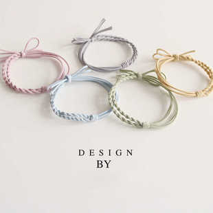 简约蝴蝶结发绳手工发圈女扎头发橡皮筋韩国头绳女网红ins胶圈