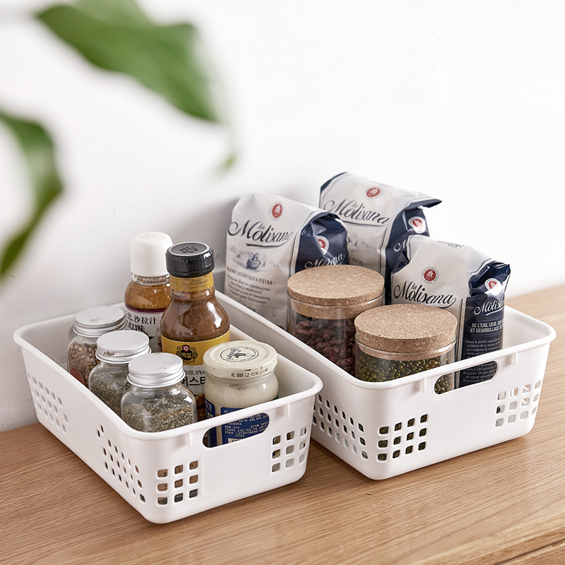 收纳筐客厅整理厨房置物篮塑料框盒菜篮子杂物玩具长方形桌面收纳,收纳整理,其他收纳篮,淘宝优惠券,粉丝福利购,淘宝优惠卷