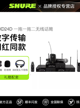 Shure/舒尔 SLXD24D/BETA58A SM58一拖二专业数字无线话筒麦克风