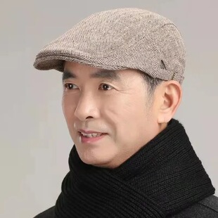 老人帽春秋中老年人男式爸爸帽老年人秋季老头帽秋冬天男士帽子