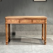 红木小书桌缅甸花梨木电脑桌家用经济型学生桌大果紫檀写字台办公