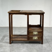 茶水几长方形越南大叶黄花梨木茶台边几清香木电磁炉热水架紫油木