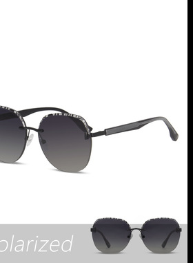 墨镜女2026新款高级感无框外贸尼龙太阳镜女欧美偏光户外遮阳防晒